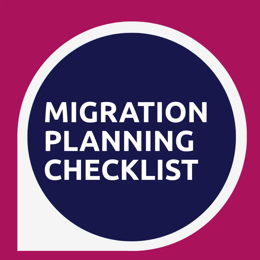 Data Migration planning checklist